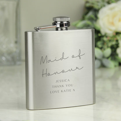 Personalised Any Message Hip Flask