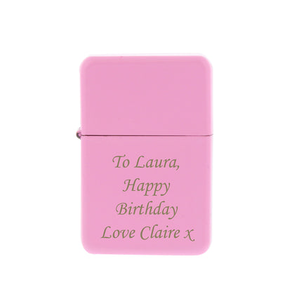 Personalised Pink Lighter