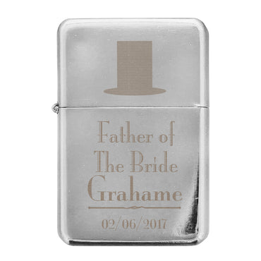 Personalised Decorative Wedding Father of the Bride Lighter