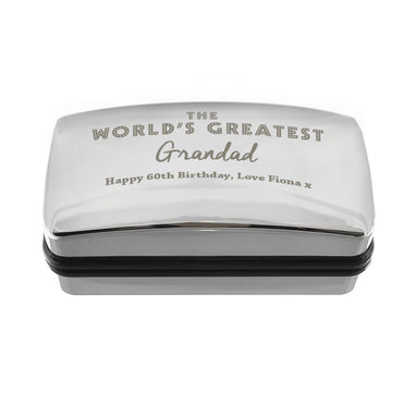 Personalised 'The World's Greatest' Cufflink Box