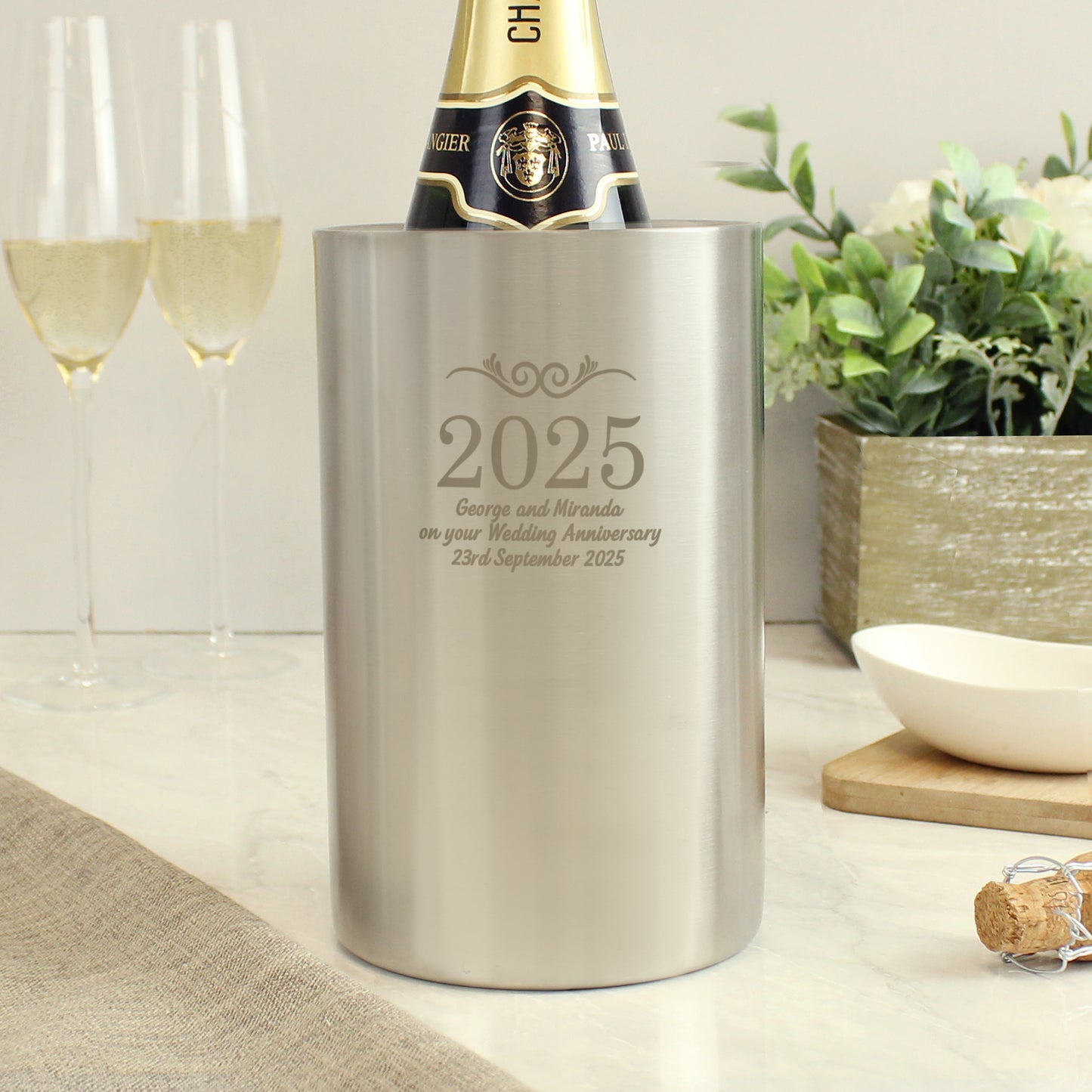 Personalised Number Frame Wine Cooler