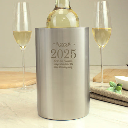 Personalised Number Frame Wine Cooler