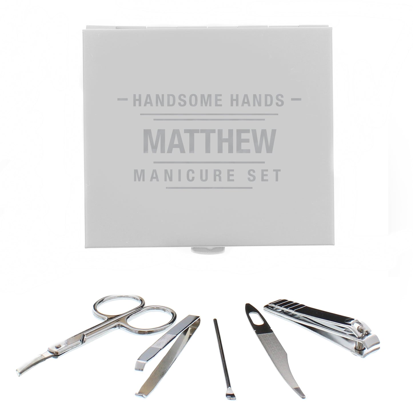 Personalised Handsome Hands Manicure Set