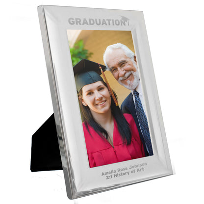 Personalised Graduation Silver 4x6 Photo Frame