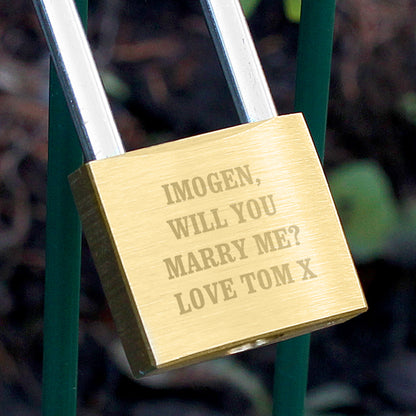 Personalised Any Message Padlock