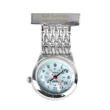 Personalised Nurse's Fob Watch