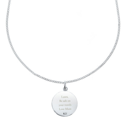 Personalised Sterling Silver & 9ct Gold St. Christopher Necklace