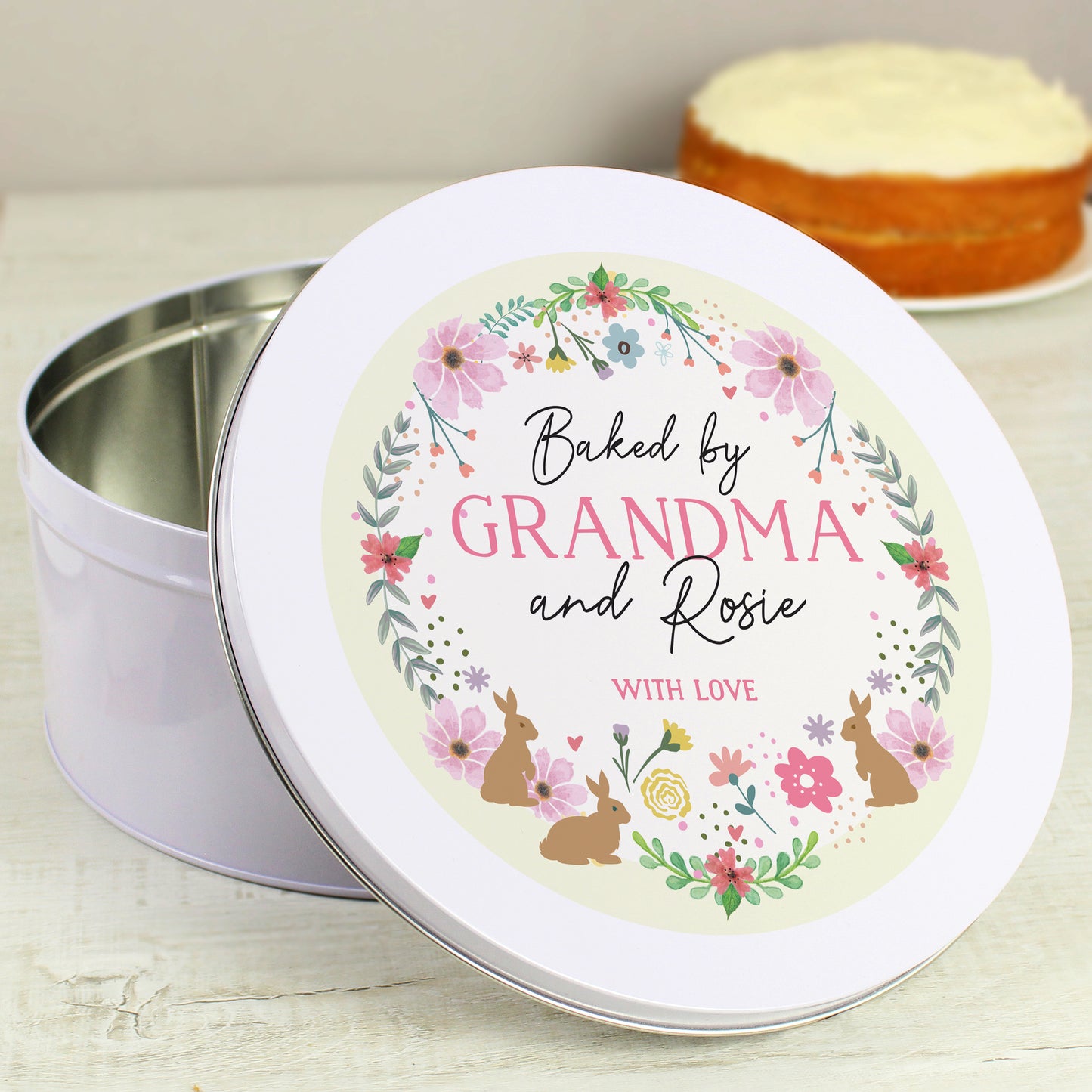 Personalised Easter Cake Tin