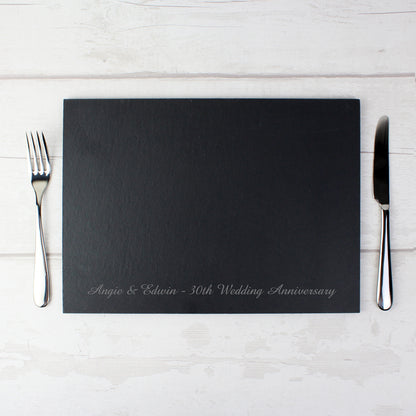 Personalised Engraved Slate Placemat