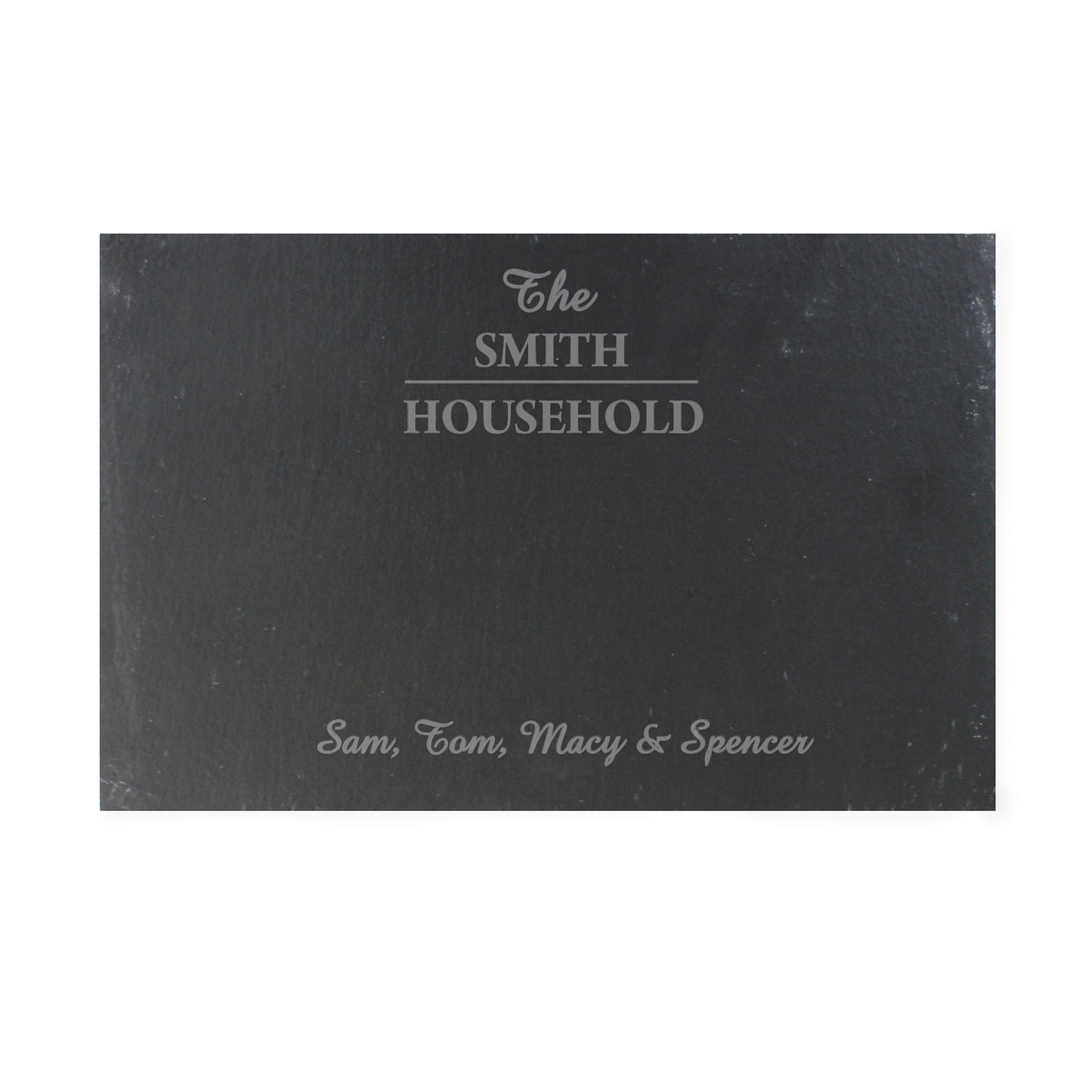 Personalised Family Slate Placemat