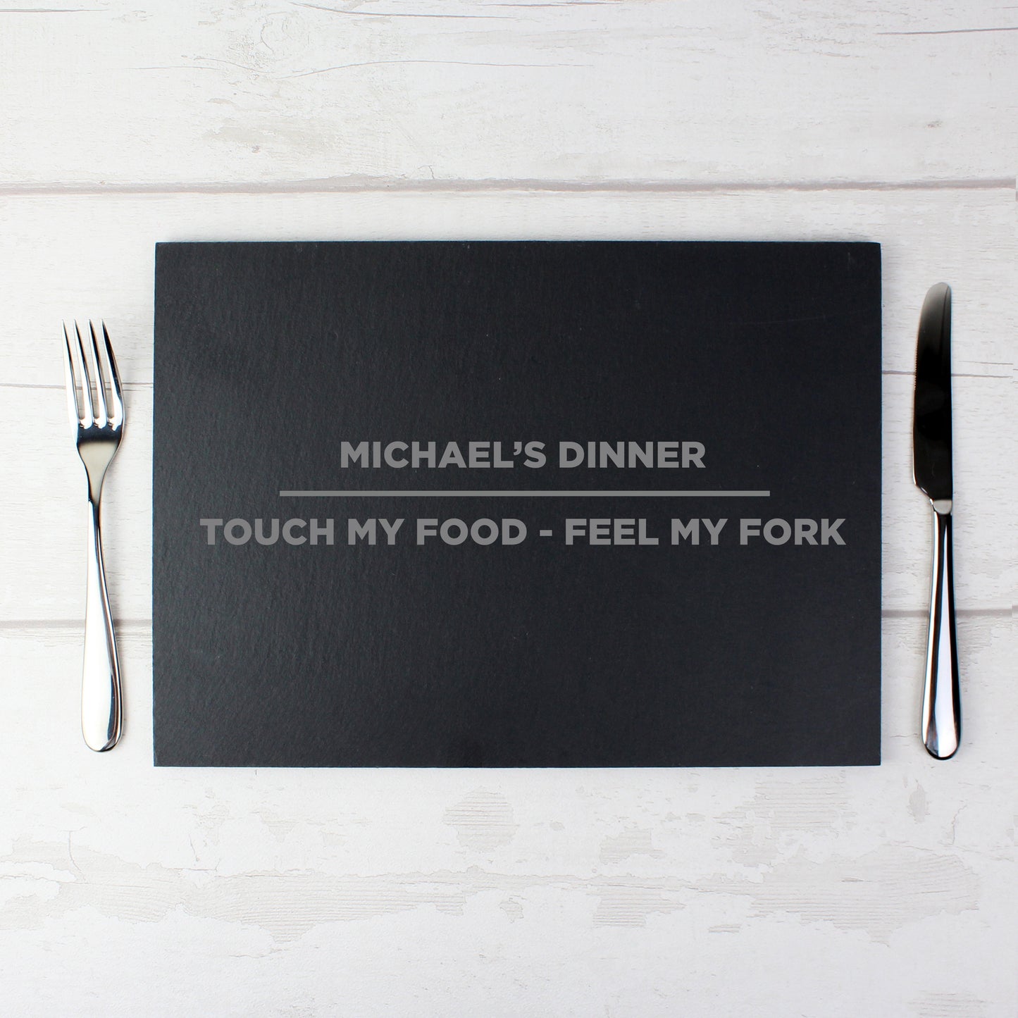 Personalised Classic Slate Rectangle Placemat