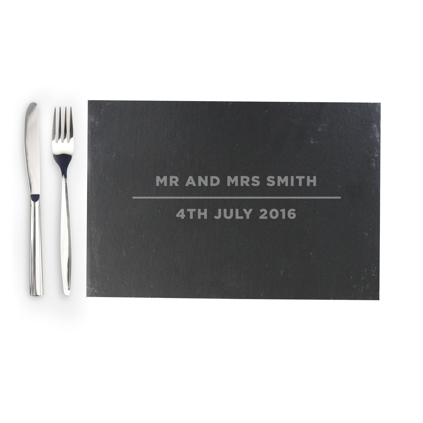 Personalised Classic Slate Rectangle Placemat