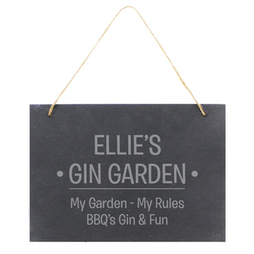 Personalised Large Hanging Slate Sign