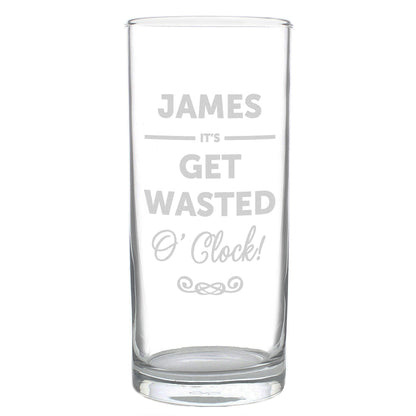 Personalised Its...OClock Hi Ball Glass