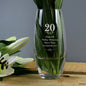 Personalised 20 Years Bullet Vase