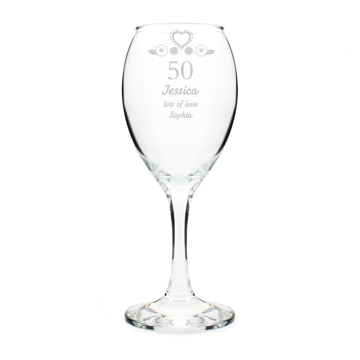 Personalised Birthday Craft Wine Glass