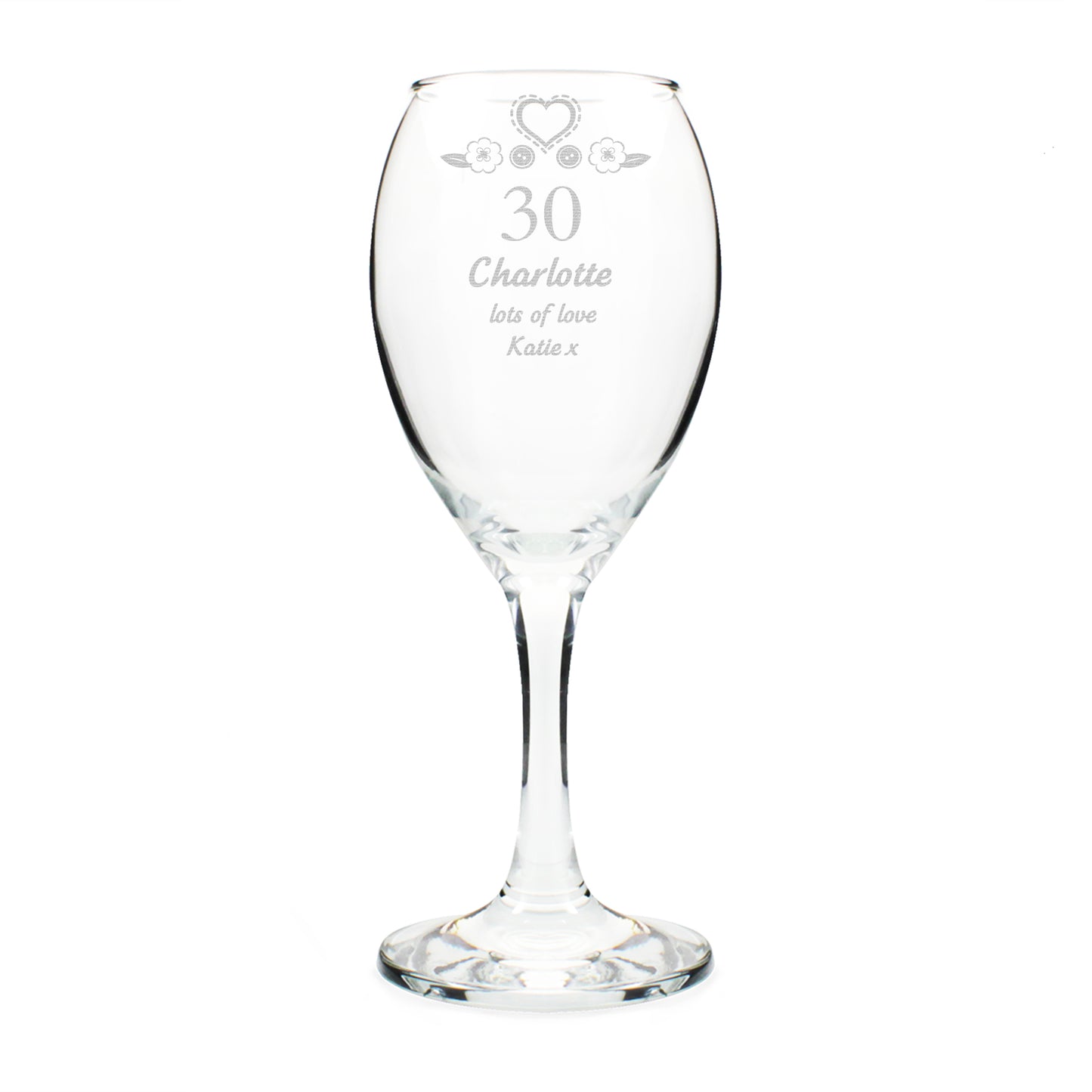 Personalised Birthday Craft Wine Glass