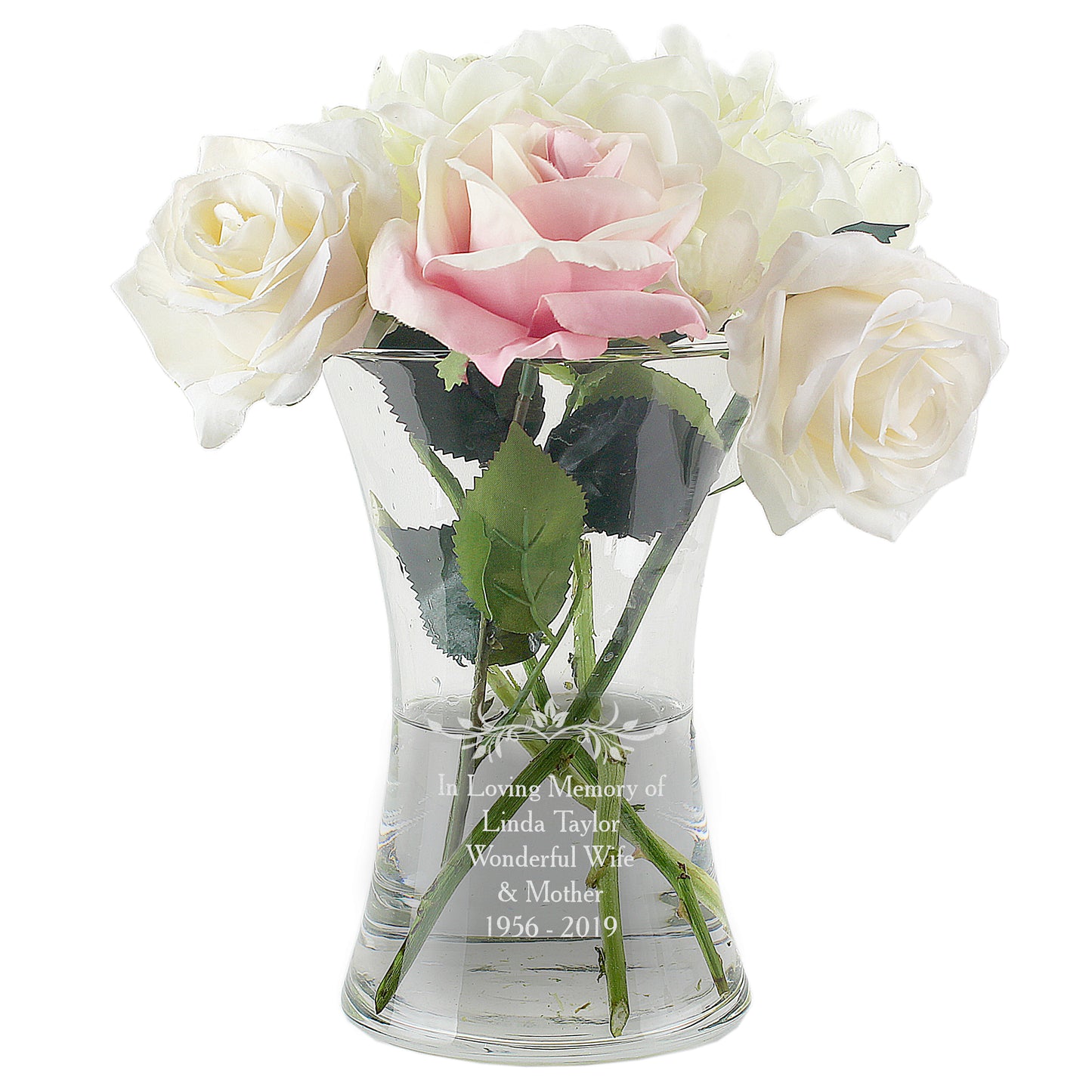 Personalised Sentiments Glass Vase