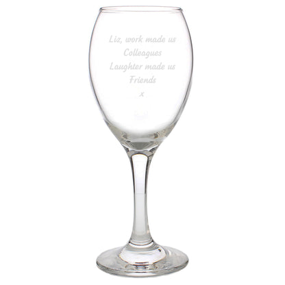 Personalised Any Message Wine Glass