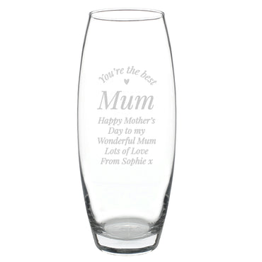 Personalised You Are The Best Bullet Vase