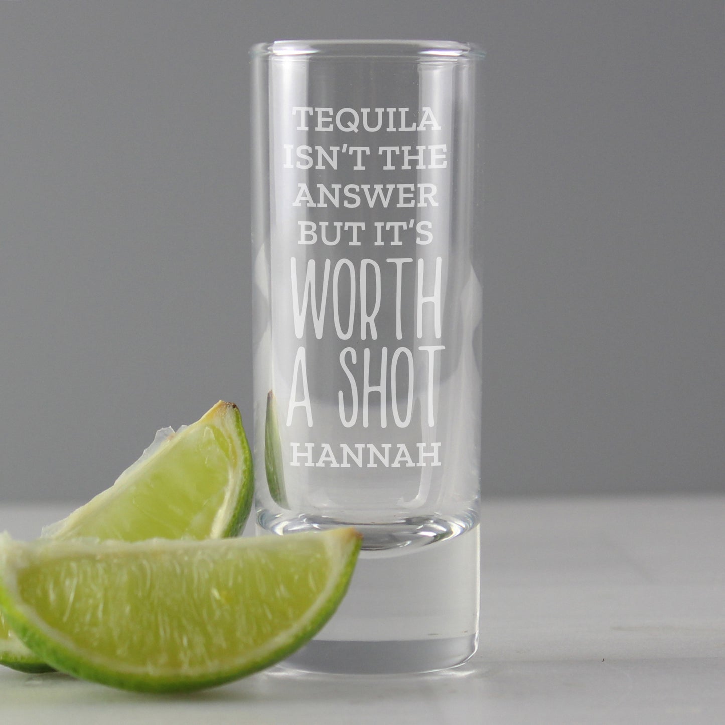 Personalised 'Worth A Shot' Shot Glass