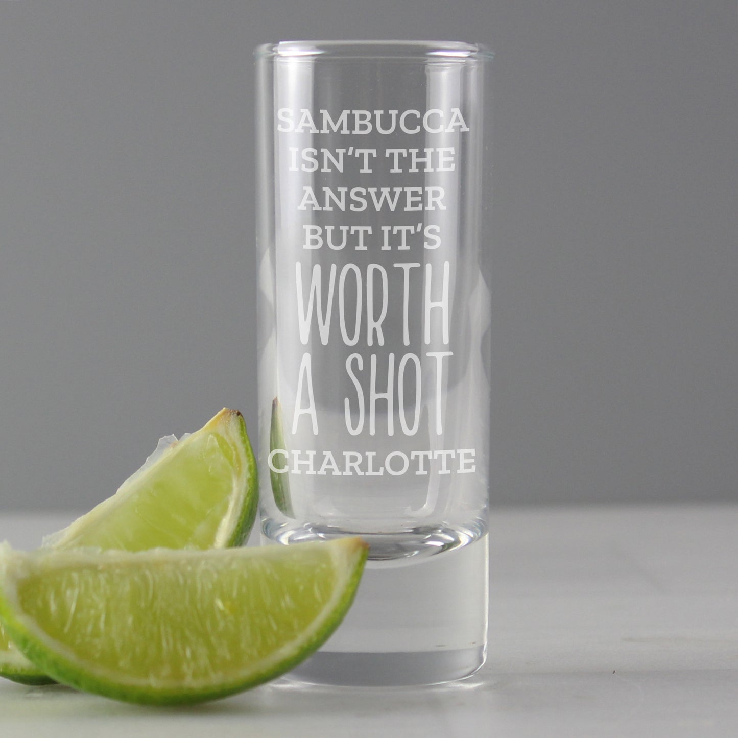 Personalised 'Worth A Shot' Shot Glass