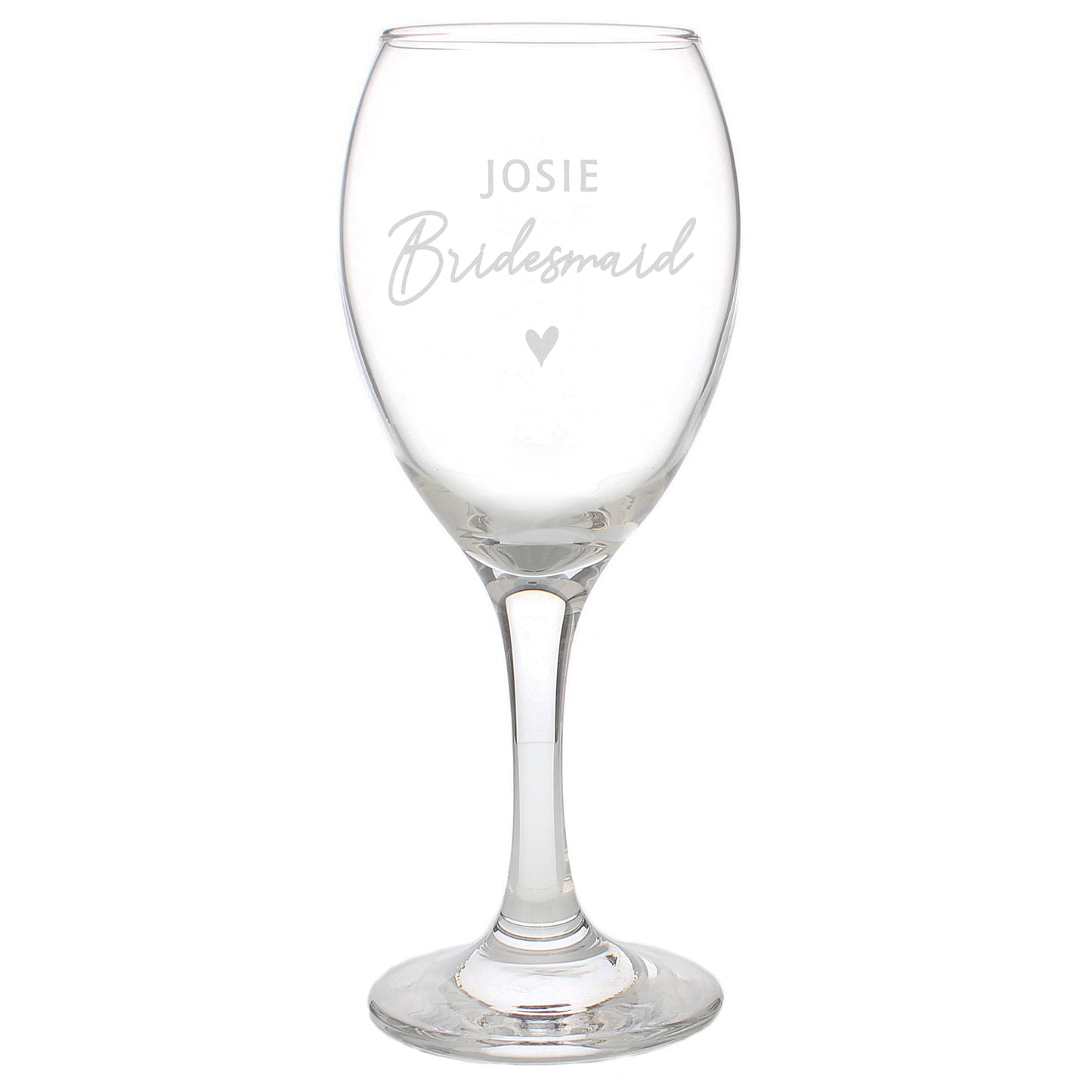 Personalised Bridesmaid Wine Glass