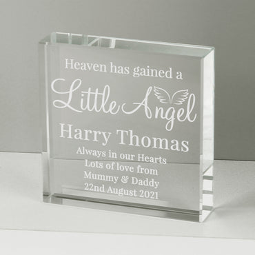 Personalised Little Angel Crystal Token