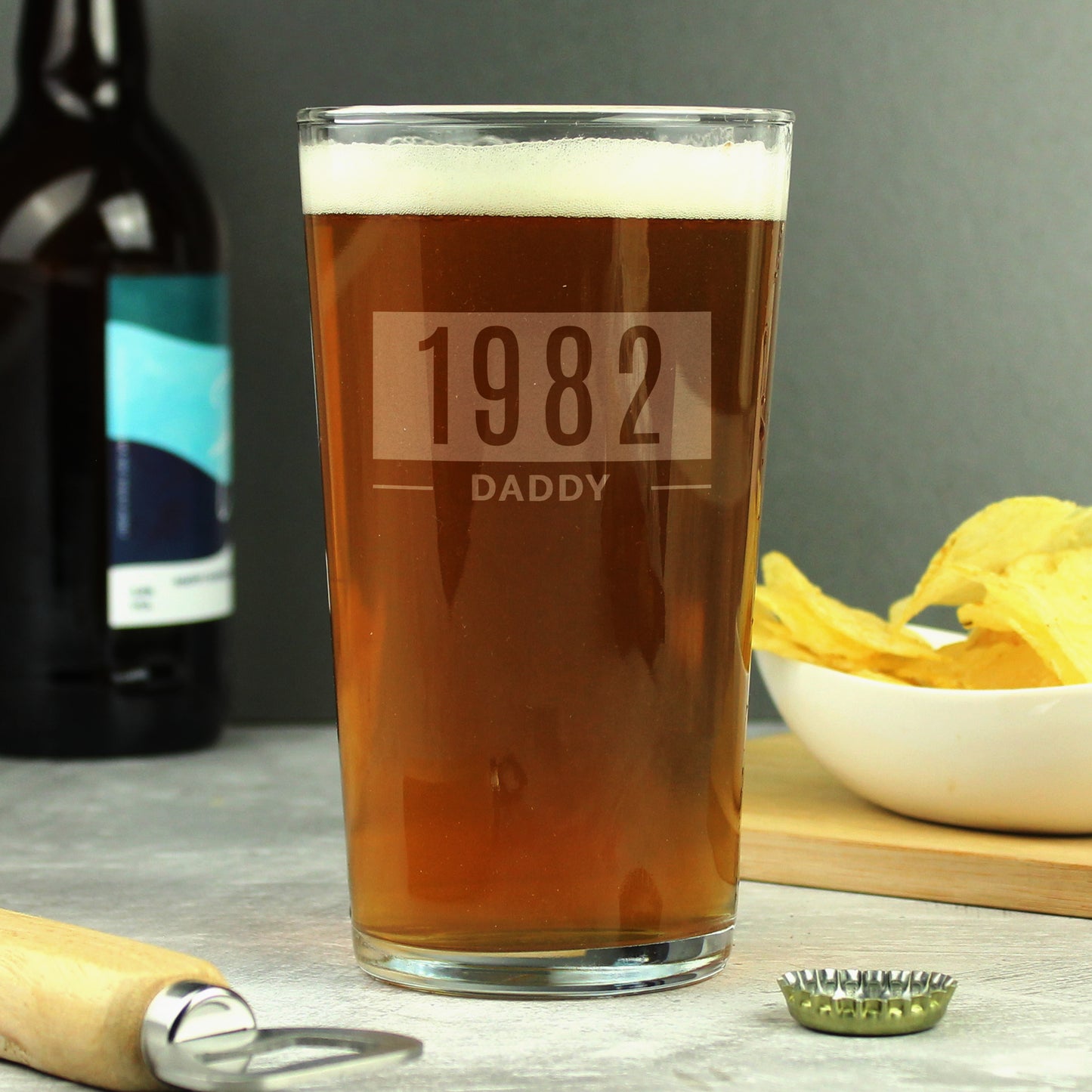 Personalised Name & Date Pint Glass