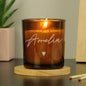 Personalised Amber Glass Candle