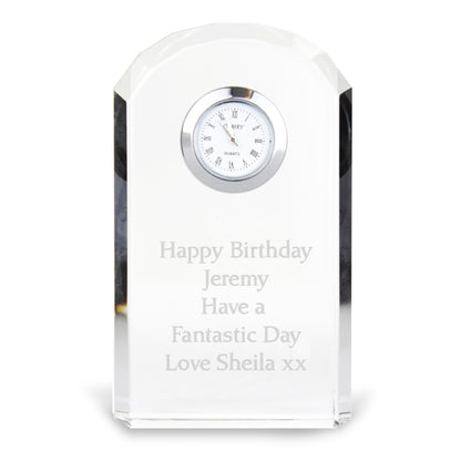 Personalised Crystal Clock