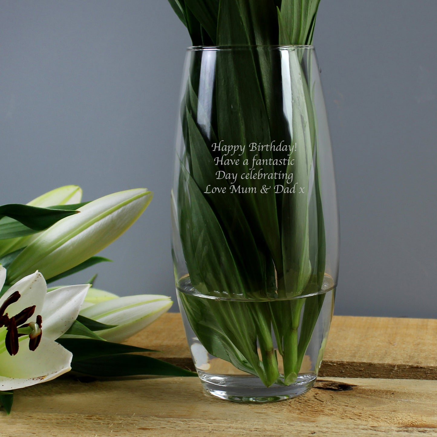 Personalised Tapered Bullet Vase