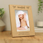 Personalised Grandchild 5x7 Oak Finish Photo Frame