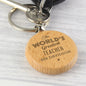 Personalised 'The World's Greatest' Wooden Keyring