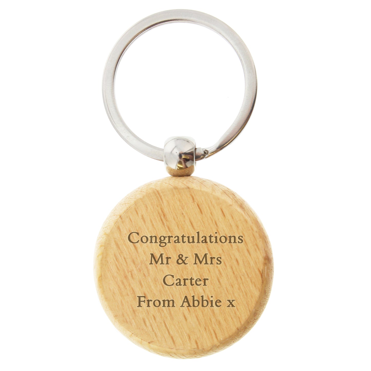 Personalised Wooden Keyring