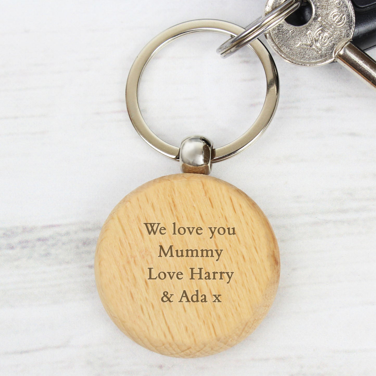 Personalised Wooden Keyring