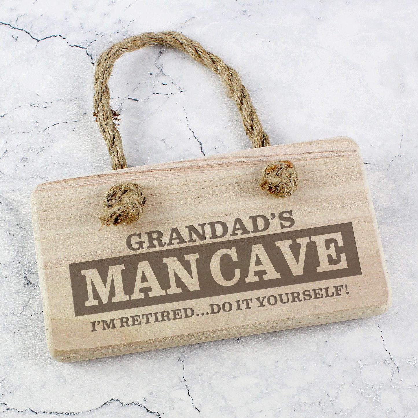 Personalised Man Cave Wooden Sign