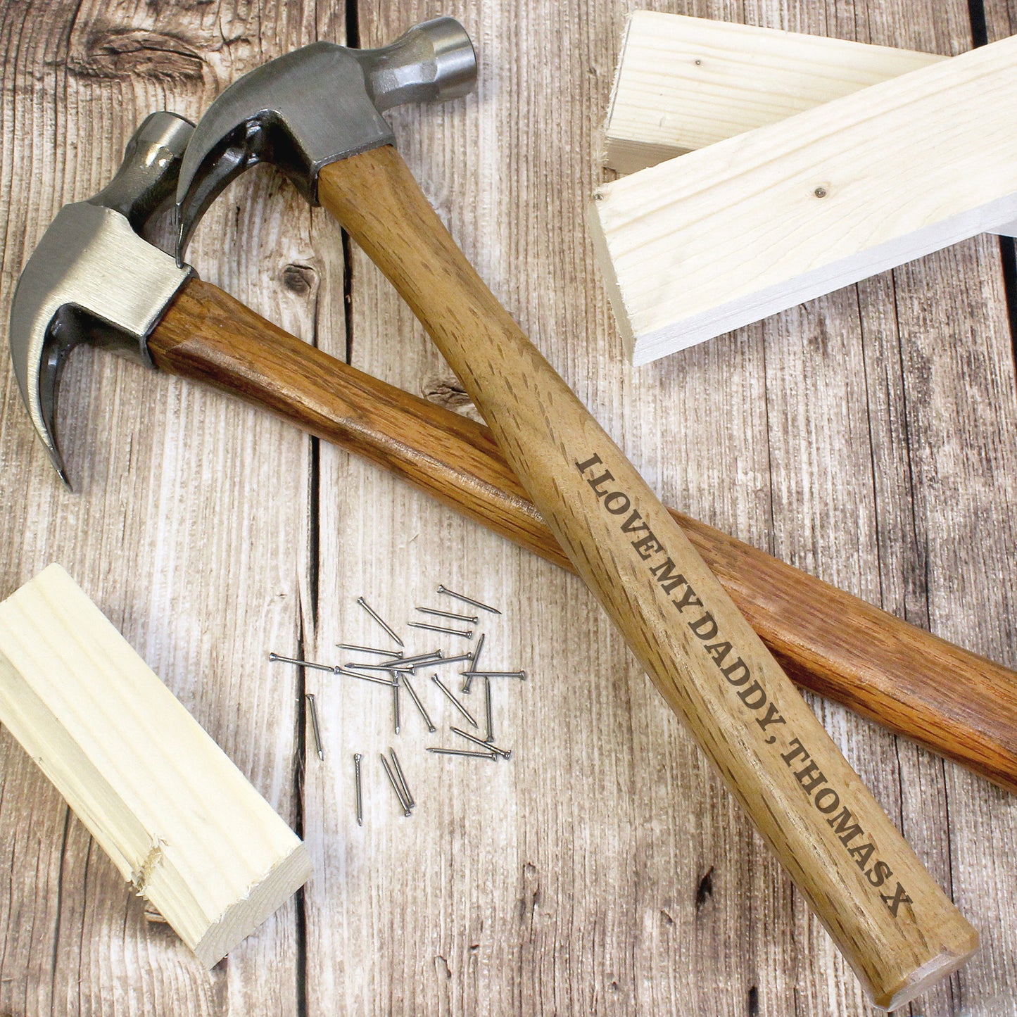 Personalised Bold Text Hammer