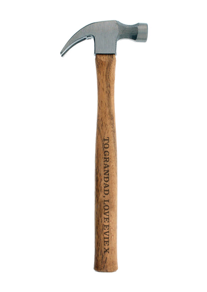 Personalised Bold Text Hammer