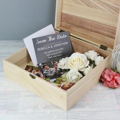 Personalised Floral Engraved Keepsake Box