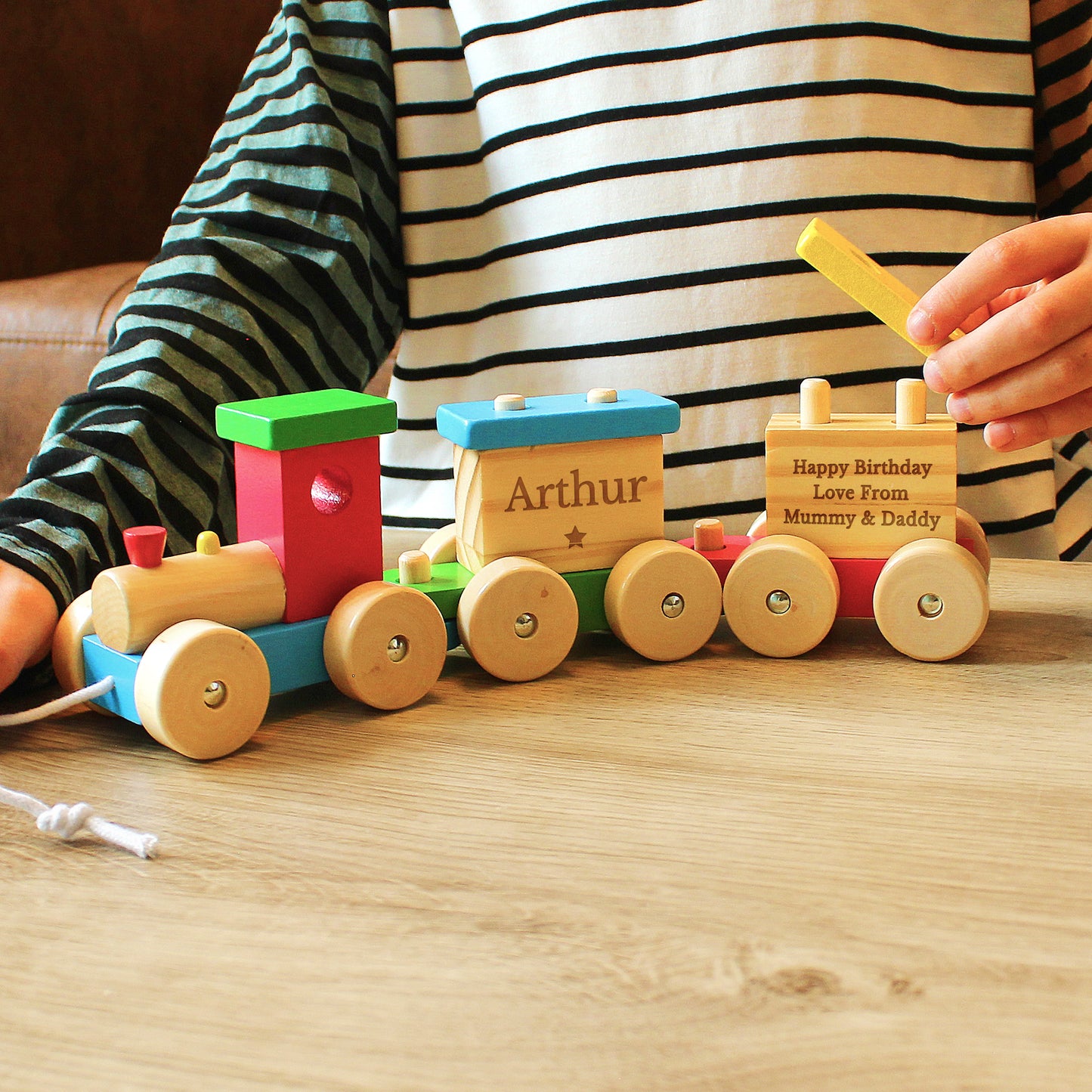 Personalised Wooden Toy Train