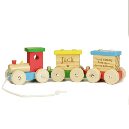 Personalised Wooden Toy Train