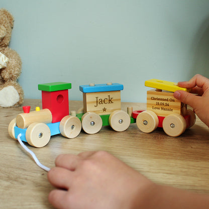 Personalised Wooden Toy Train