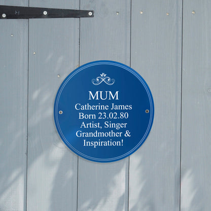 Personalised Heritage Plaque