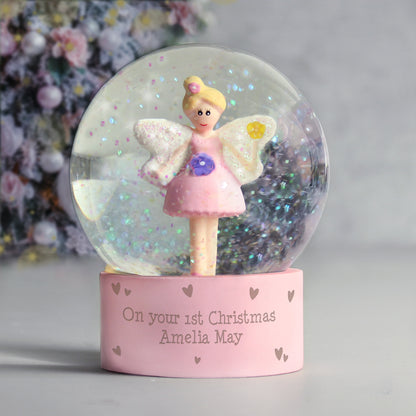 Personalised Fairy Glitter Snow Globe