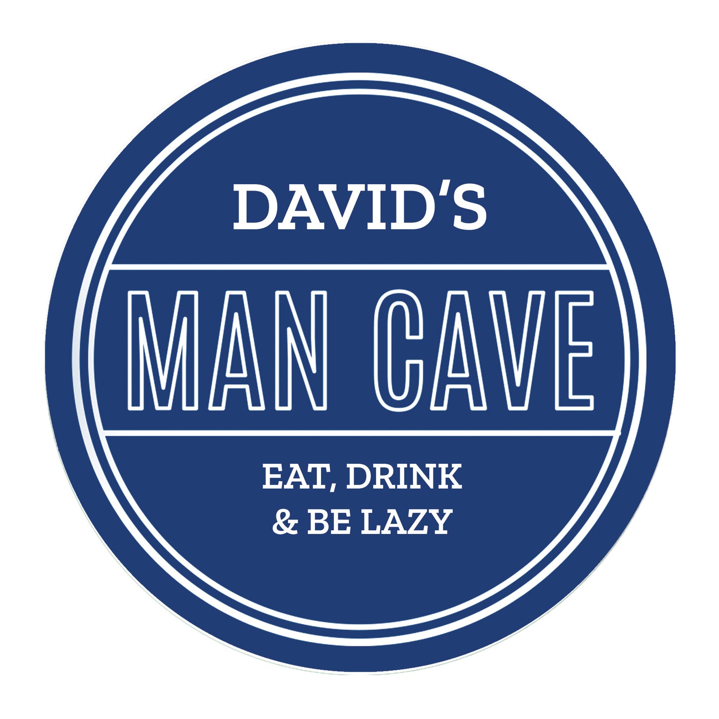 Personalised Man Cave Heritage Plaque