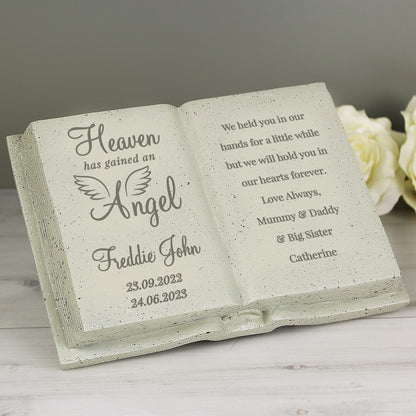 Personalised Angel Memorial Book