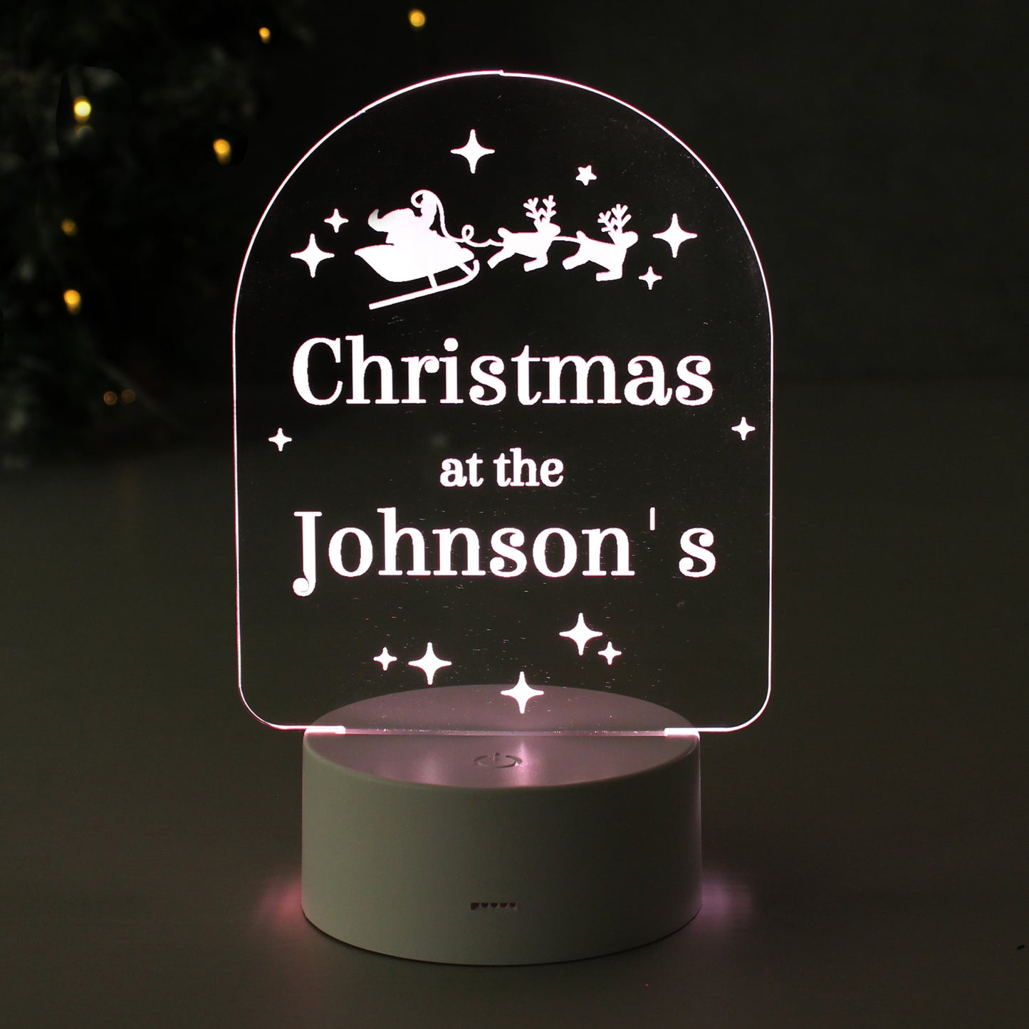 Personalised Free Text Christmas LED Light