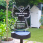 Personalised Angel Memorial Outdoor Solar Light