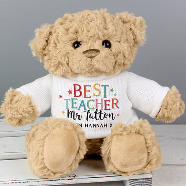 Personalised Best Teacher Teddy Bear